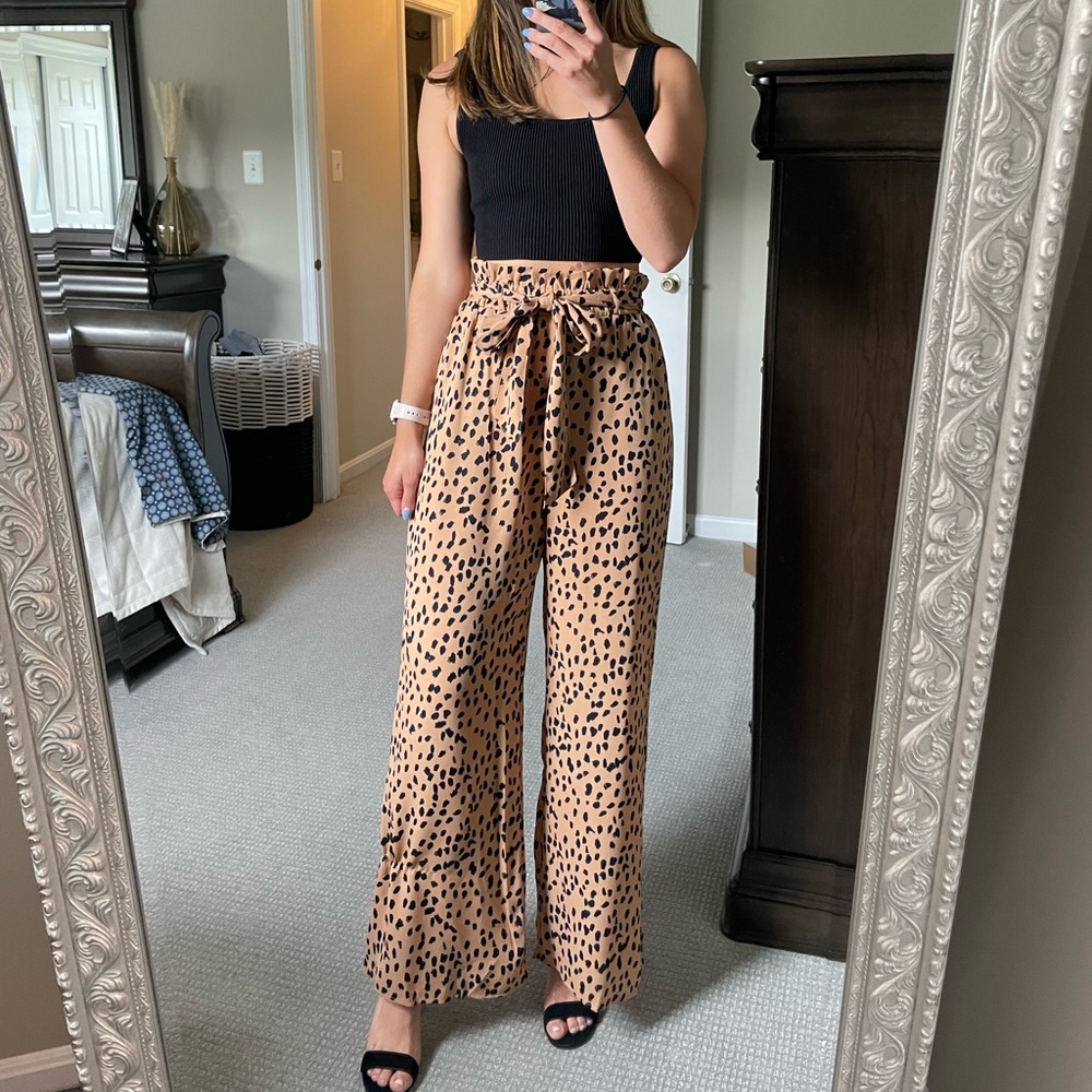 Printed Flare Pants